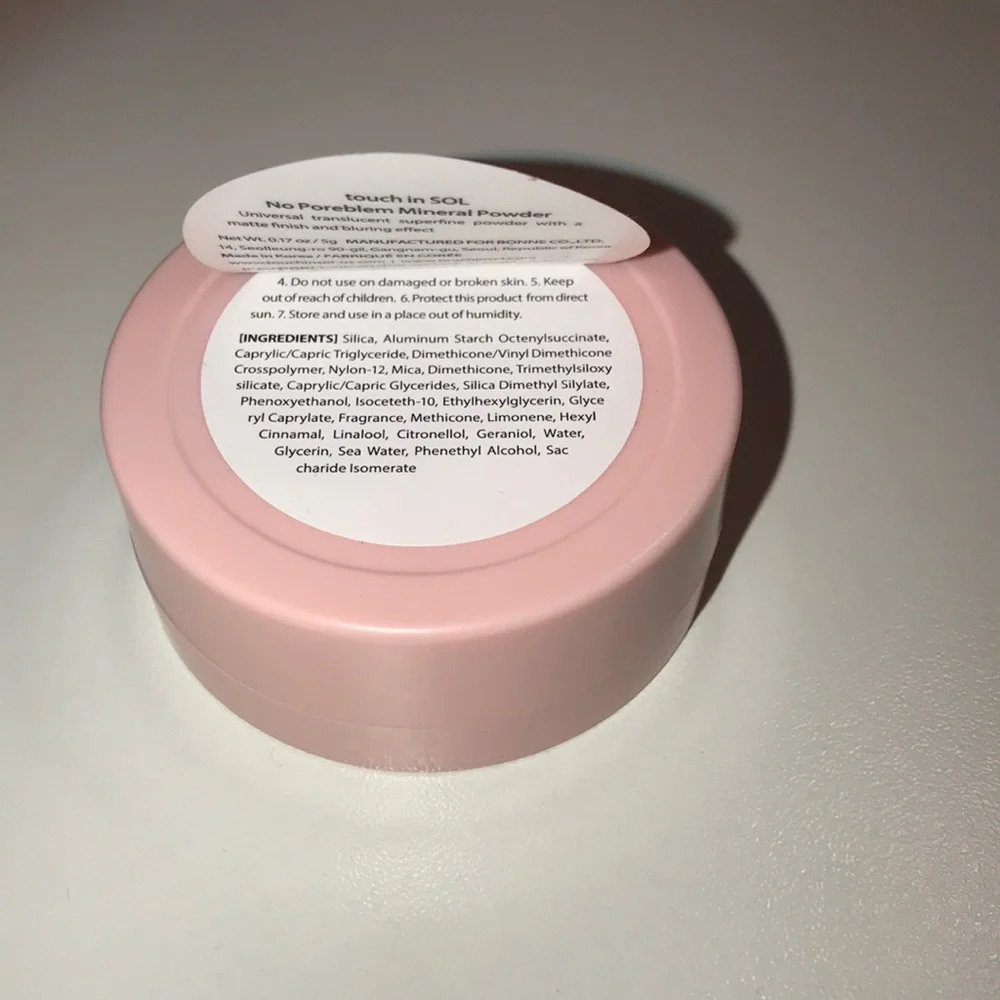 TOUCH IN SOL No Poreblem Mineral Powder translucent NEW